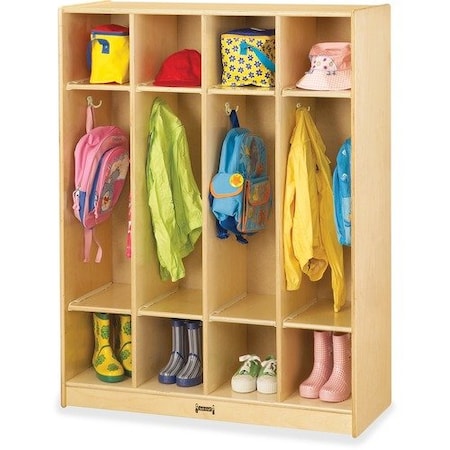 Jonti-Craft LOCKER, COAT, RNBW, 4 SECTION JNT0268JC